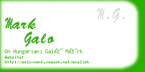 mark galo business card